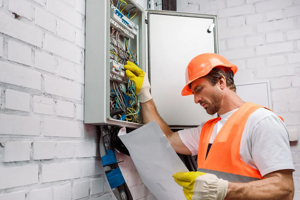 Eltham electrician completing a safe wiring inspection report