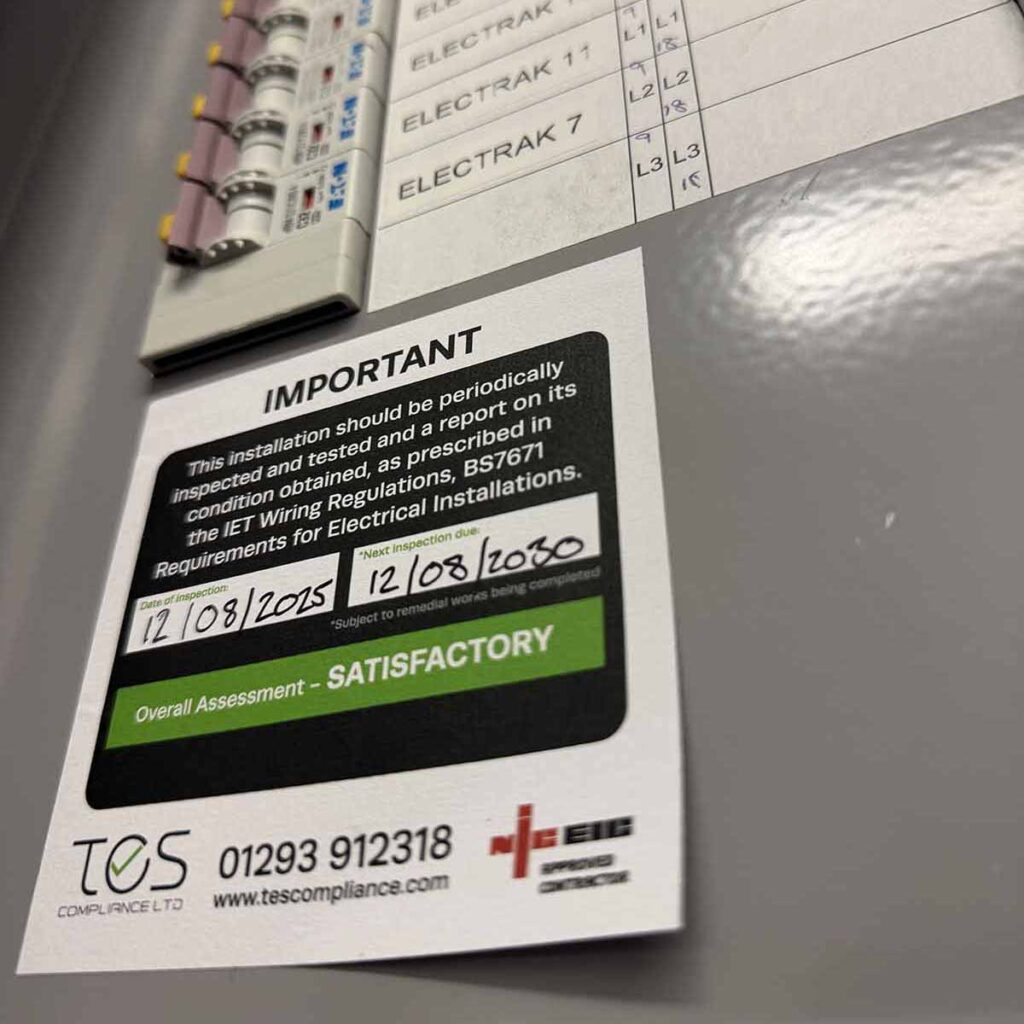 Electrical Test Certificate