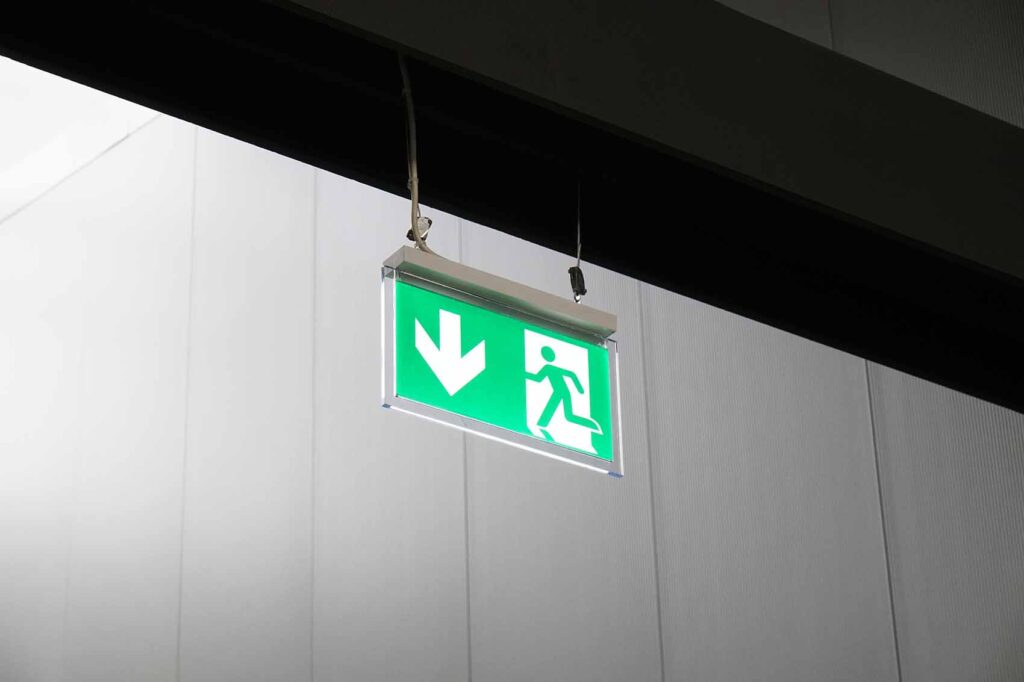 emergency exit lighting