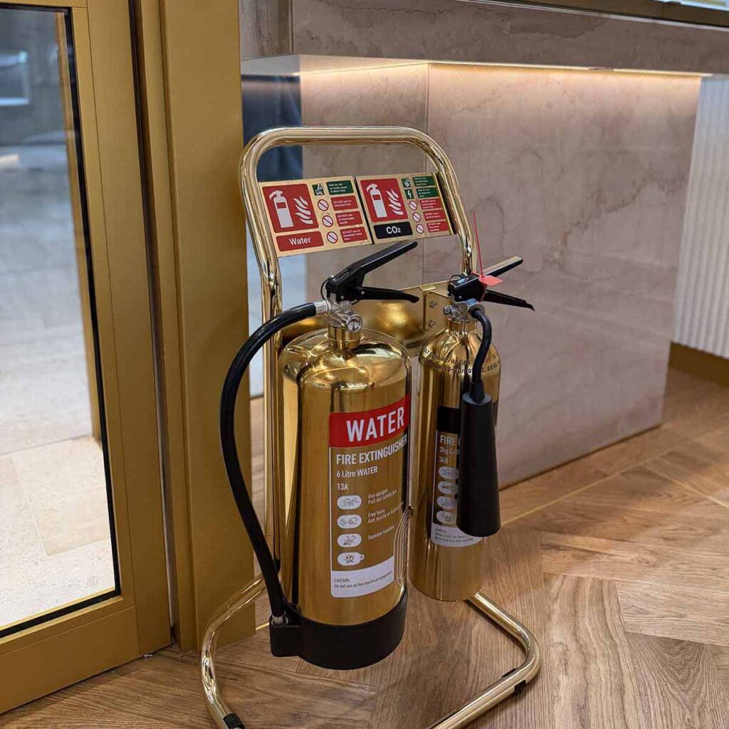 Gold Fire Extinguisher